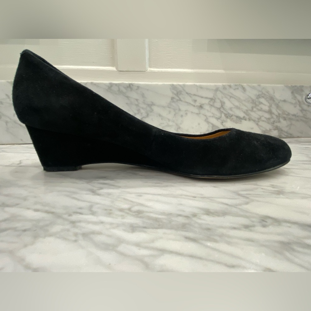 Talbots Black Suede Wedge